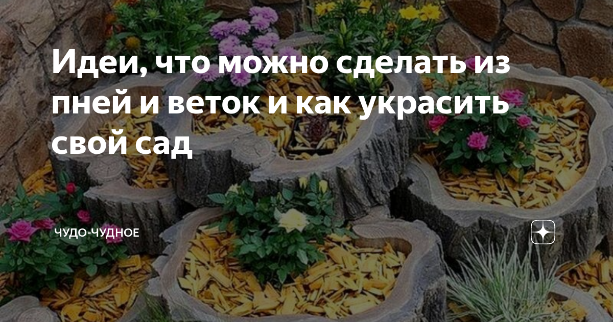 Какие поделки можно сделать из пней?