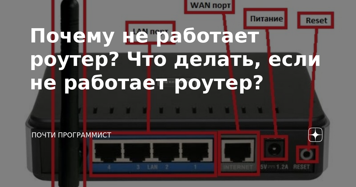 Роутер работает а интернета нет. Что делать если роутер не работает.