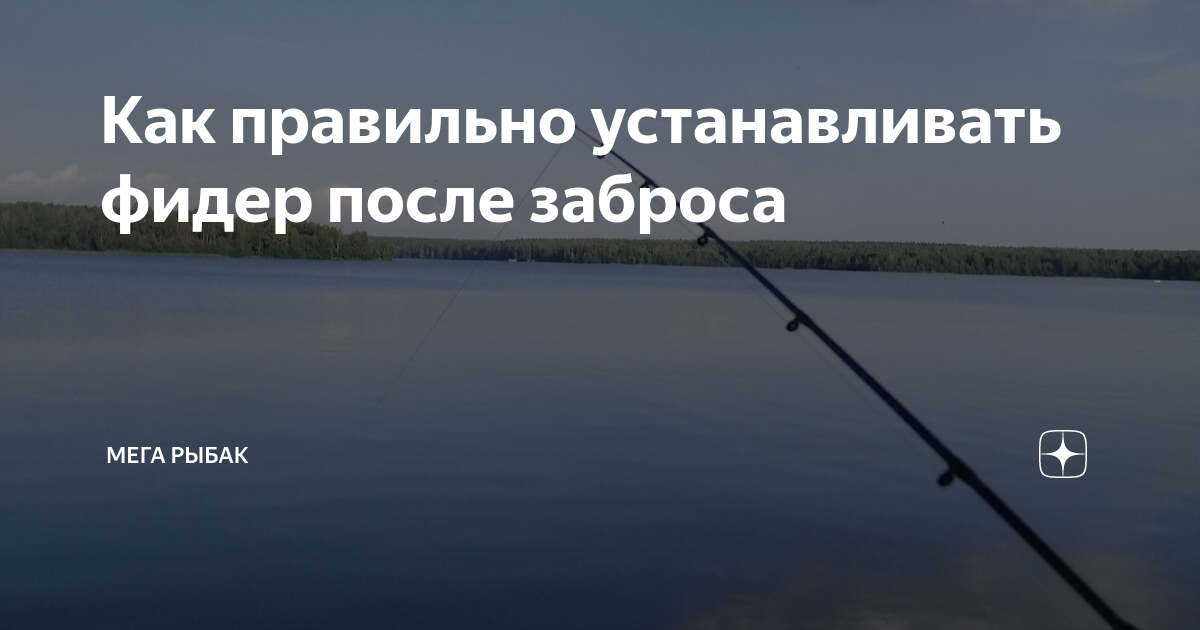 Как правильно устанавливать фидер после заброса | Мега Рыбак | Дзен