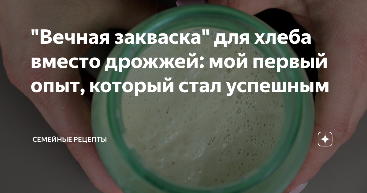 "Вечная закваска" для хлеба вместо дрожжей: мой первый опыт, который ...