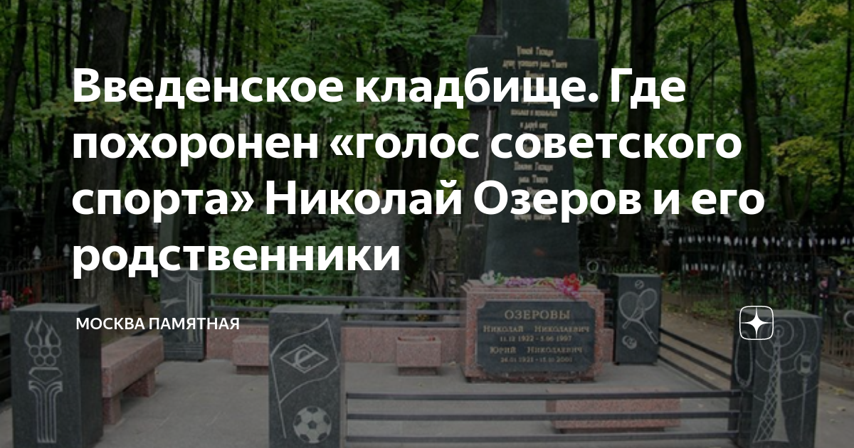 Как узнать где похоронили родственника. Введенское кладбище. Могила Озерова на Введенском кладбище. Могила Николая Озерова на Введенском кладбище. Похоронен на Введенском кладбище в Москве..