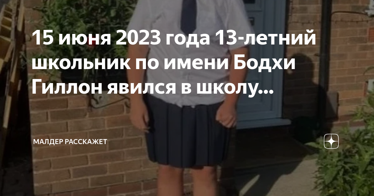 15 июня 2023 года 13-летний школьник по имени Бодхи Гиллон явился в ...