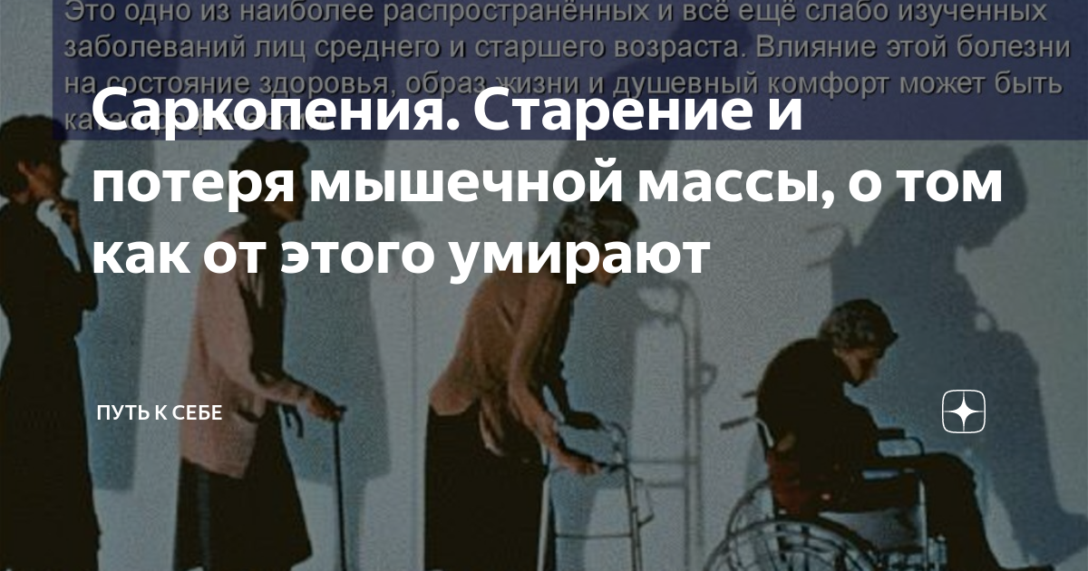 Саркопения. Старение и потеря мышечной массы, о том как от этого ...