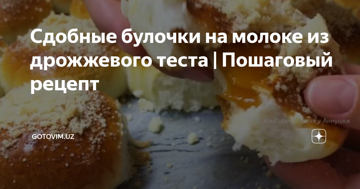 Булочки на сковороде со сгущенкой без дрожжей