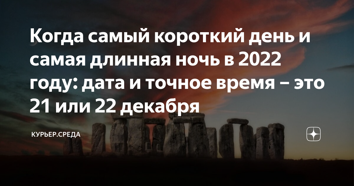 Когда самая короткая ночь в 2024 году