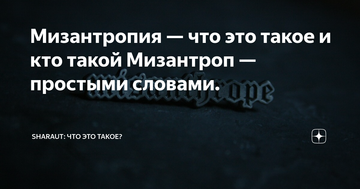 Мизантропия — что это такое и кто такой Мизантроп — простыми словами ...