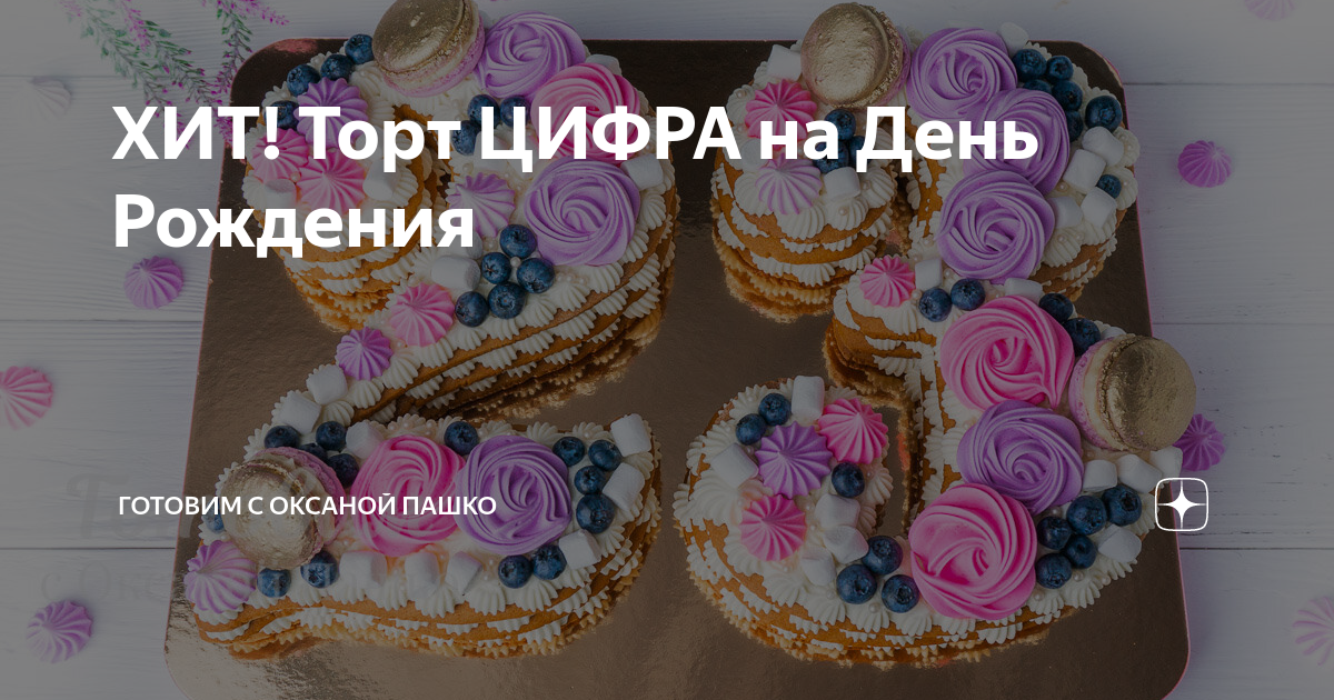 ХИТ! Торт ЦИФРА на День Рождения