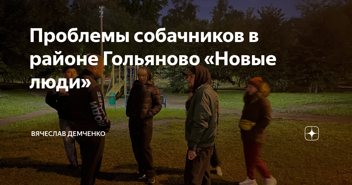 Проблемы собачников в районе Гольяново «Новые люди» | Вячеслав Демченко ...