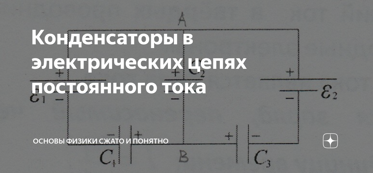 напряжение и ток на конденсаторе