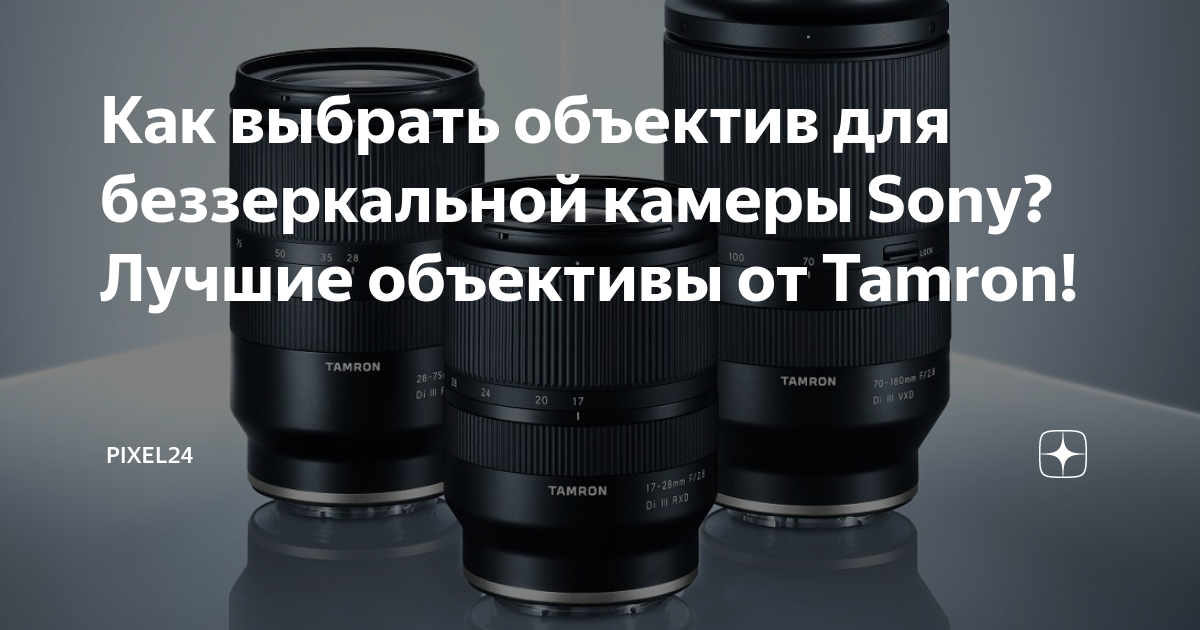 Как выбрать объектив для беззеркальной камеры Sony? Лучшие объективы от ...