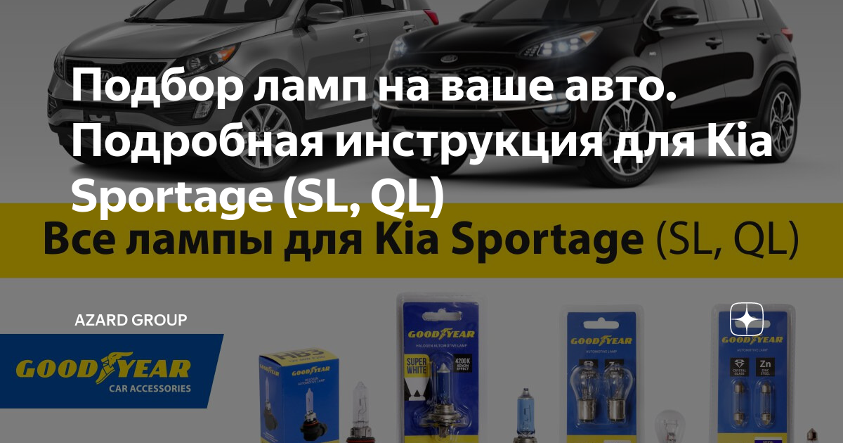 Как поменять лампочку ближнего света на kia sportage 3?