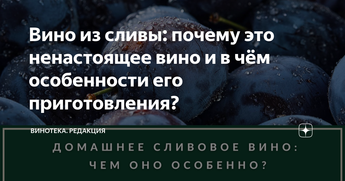 Вино из сливы в домашних условиях