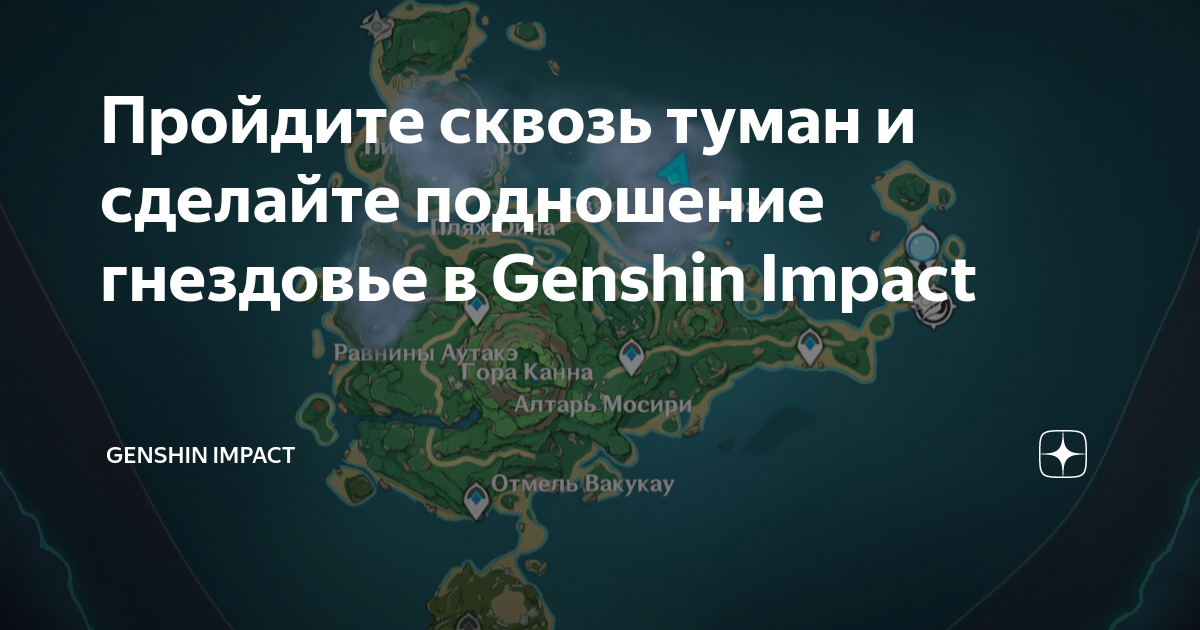 Сделайте подношение гнездовью 1 3. Пройдите сквозь туман и сделайте подношение гнездовью Genshin.