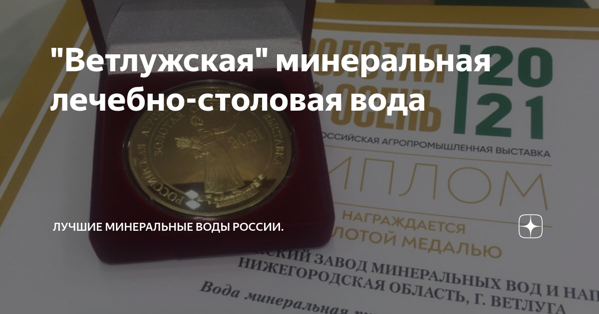 \"Ветлужская\" минеральная лечебно-столовая вода | Лучшие минеральные ...