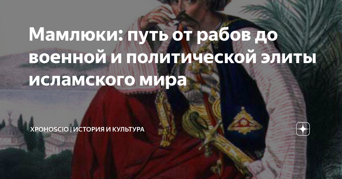 Мамлюки: путь от рабов до военной и политической элиты исламского мира ...