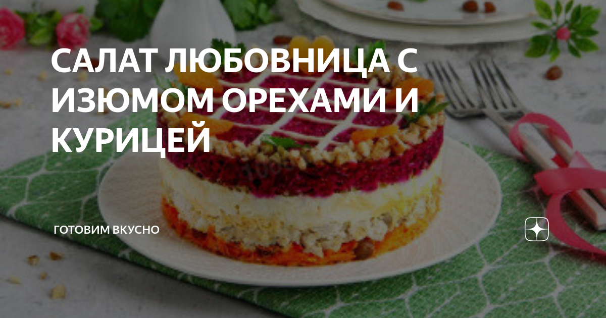 Салат с курицей и сухофруктами, пошаговый рецепт на ккал, фото, ингредиенты - Катерина_Н