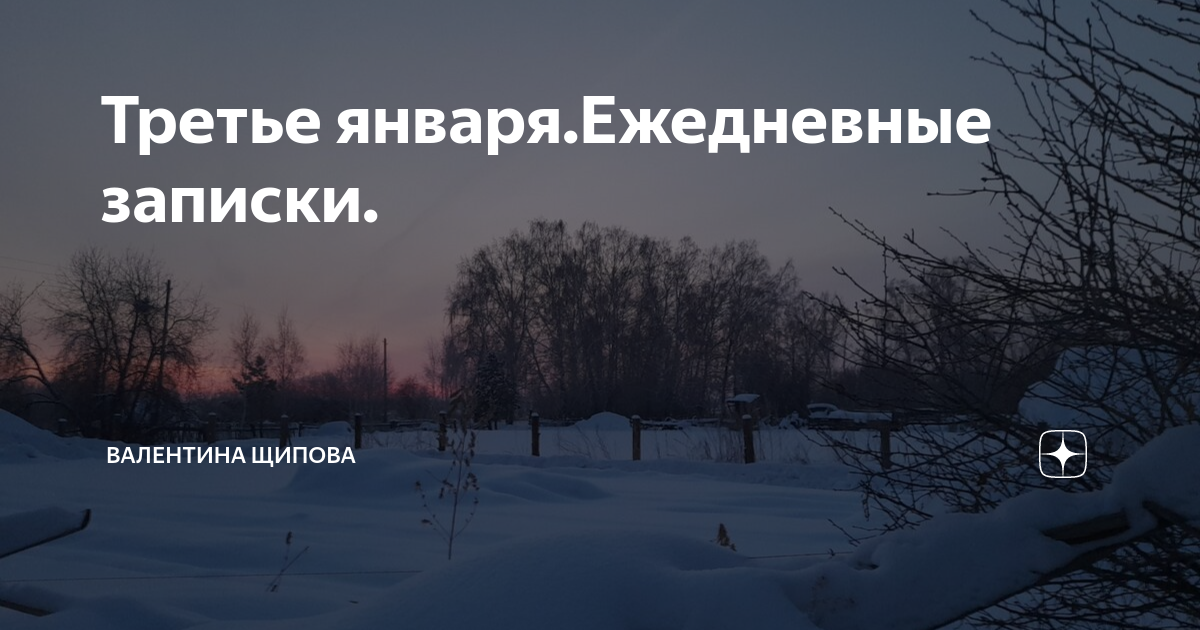 Третье января.Ежедневные записки. | Валентина Щипова. Веселая жизнь в ...