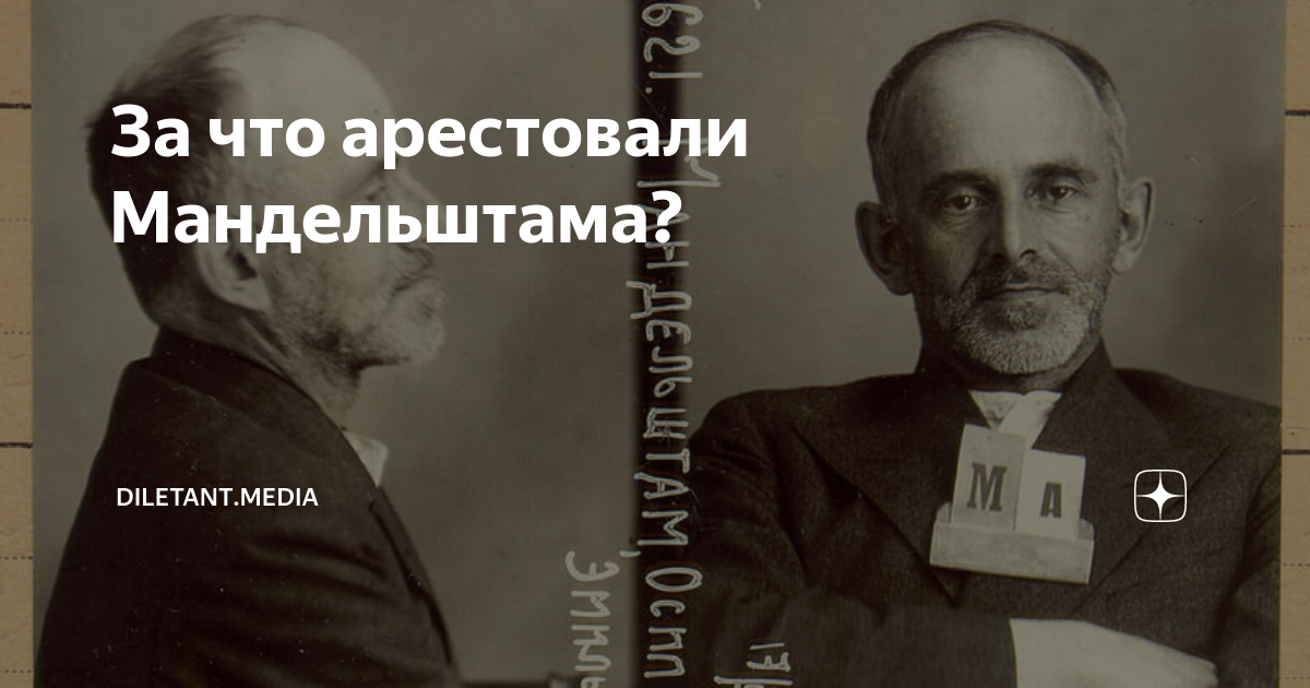 За что арестовали Мандельштама? | diletant.media | Дзен