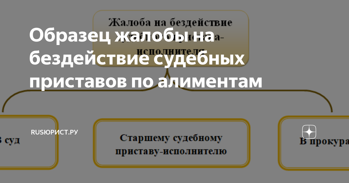 Жалоба старшему судебному приставу на бездействие пристава-исполнителя — образец