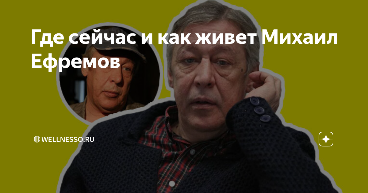 Где сейчас и как живет Михаил Ефремов | 🔴Wellnesso.RU | Дзен