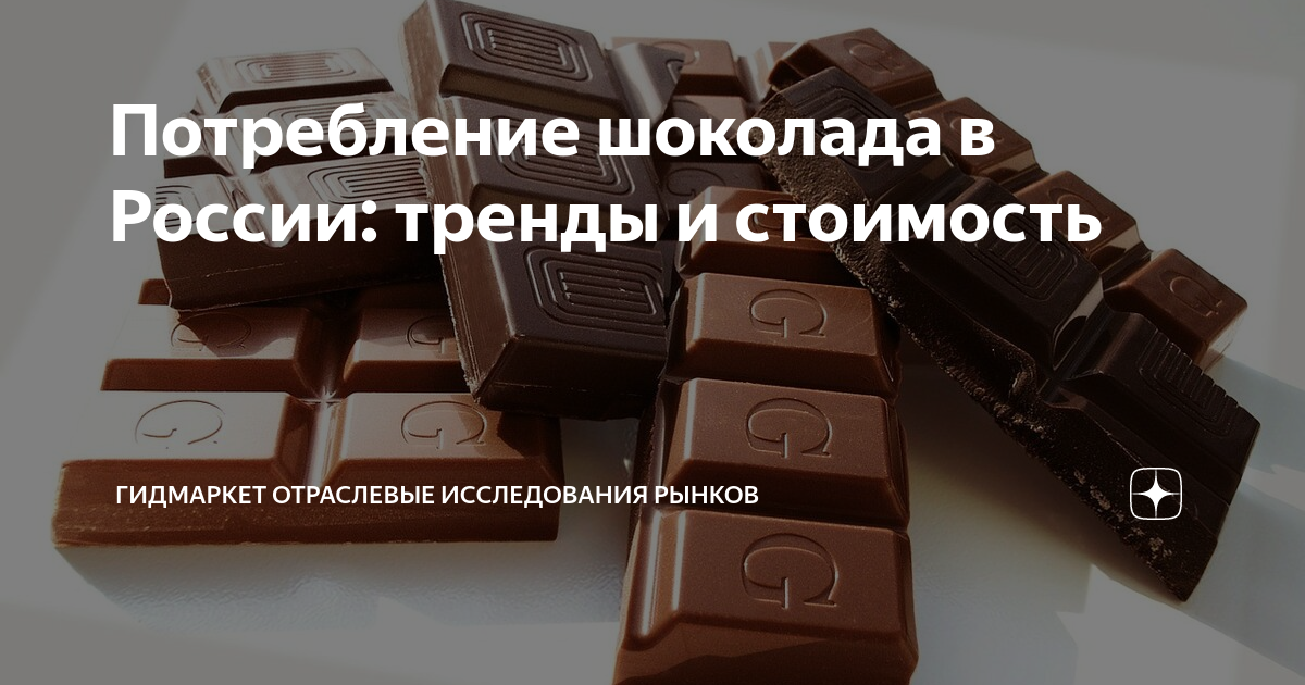 Потребление шоколада в России: тренды и стоимость | ГидМаркет ...