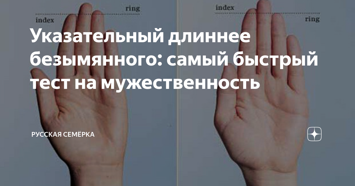 Ученые: сексуальность мужчины можно определить по длине пальцев рук | Mixnews