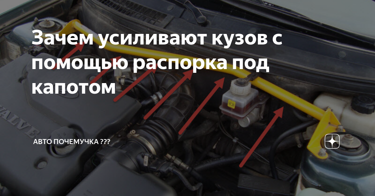 Зачем усиливают кузов с помощью распорка под капотом