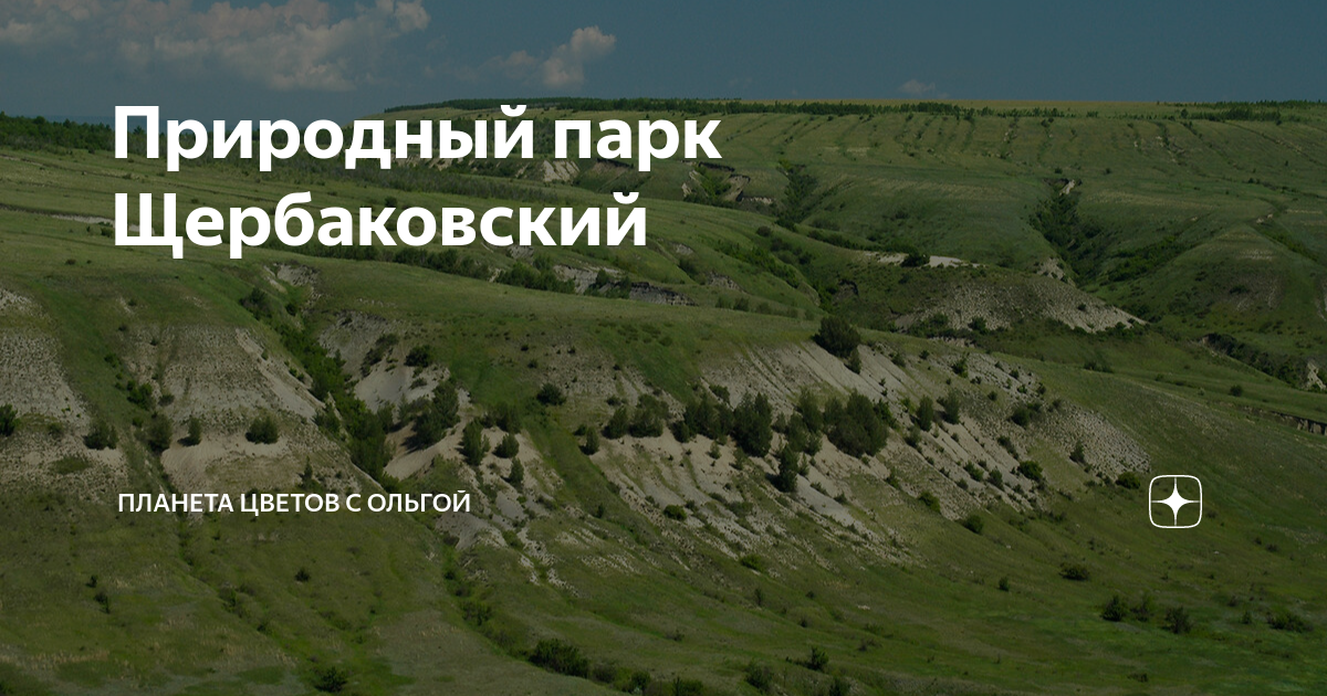 Карта щербаковского природного парка