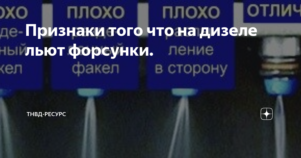 Признаки того что на дизеле льют форсунки. | ТНВД-Ресурс | Дзен