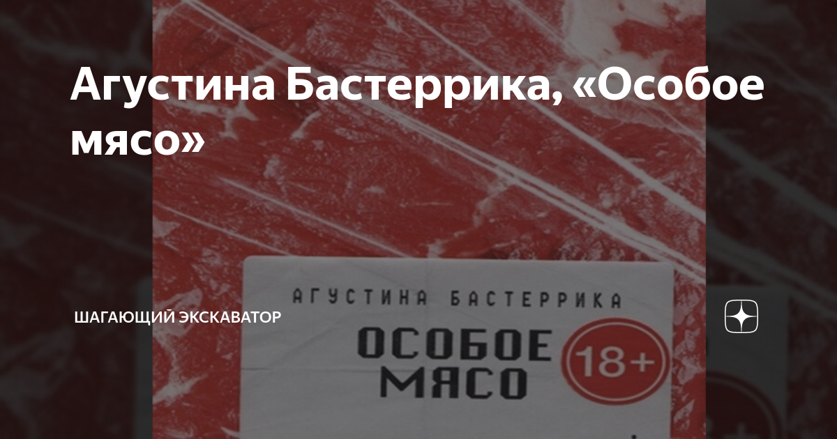 Агустина Бастеррика, «Особое мясо» | Шагающий экскаватор | Дзен