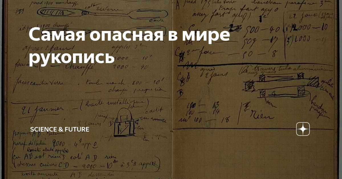 Самая опасная в мире рукопись | Science & Future | Дзен
