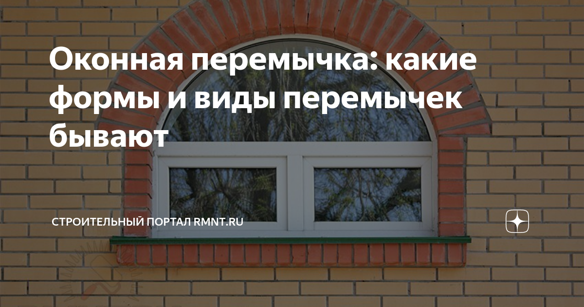 Оконная перемычка: какие формы и виды перемычек бывают | RMNT.RU | Дзен