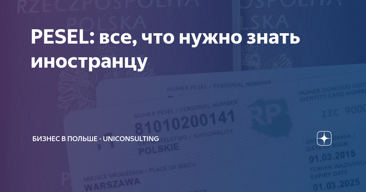 PESEL: все, что нужно знать иностранцу | Бизнес в Польше ...