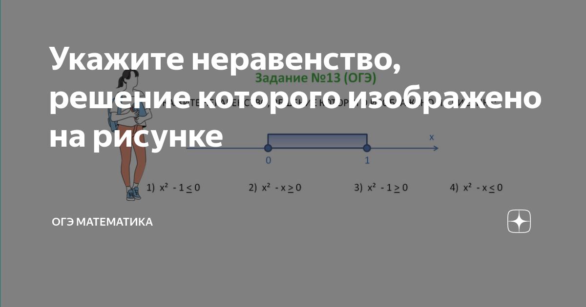 На каком рисунке изображено множество решений неравенства 7 2х 1 меньше или равно х