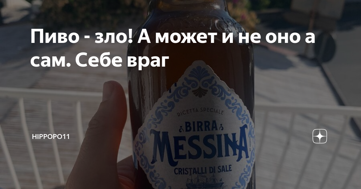 Пиво - зло! А может и не оно а сам. Себе враг | Hippopo11 | Дзен