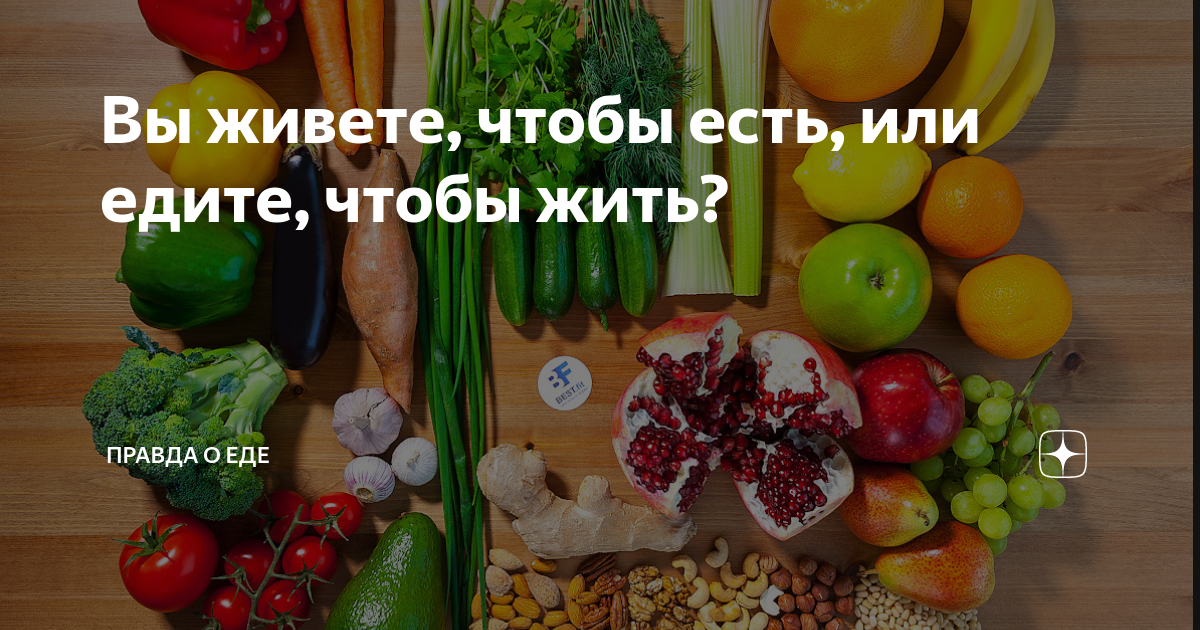 Вы живете, чтобы есть, или едите, чтобы жить? | Правда о еде | Дзен