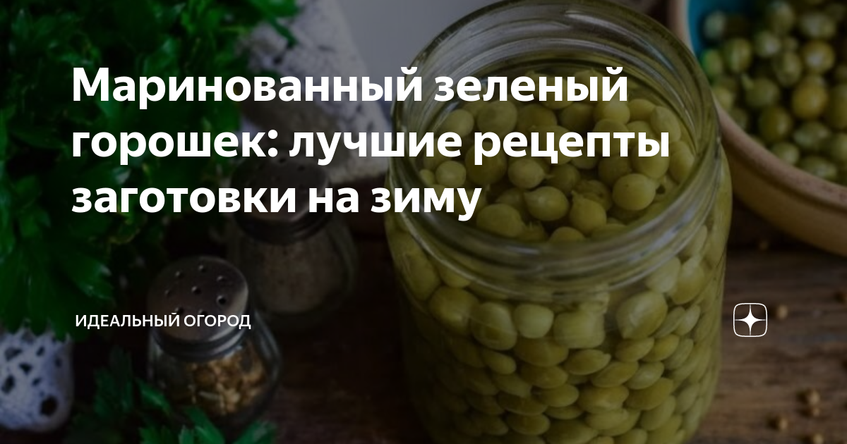 Маринованный зеленый горошек: лучшие рецепты заготовки на зиму ...
