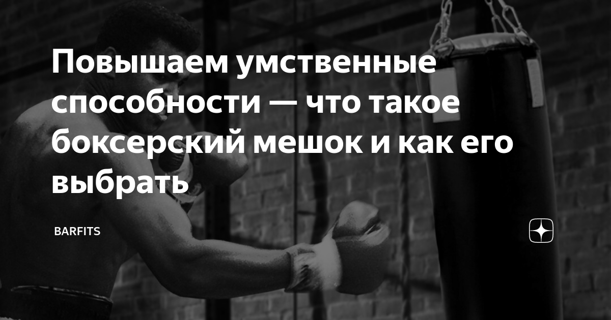 Повышаем умственные способности — что такое боксерский мешок и как его ...
