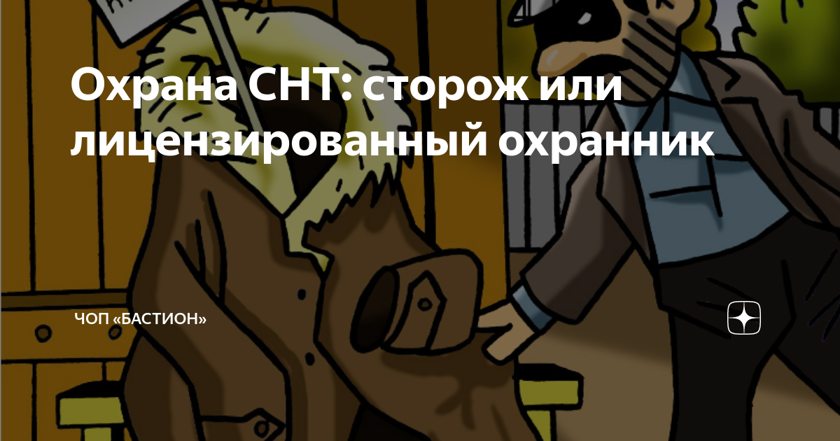 Охрана СНТ: сторож или лицензированный охранник | ЧОП «Бастион» |Дзен