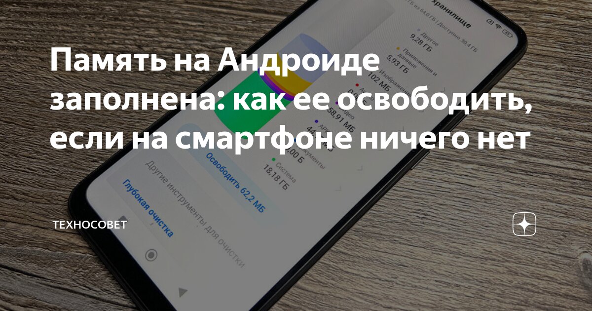 что делать если память телефона заполнена но ничего нет