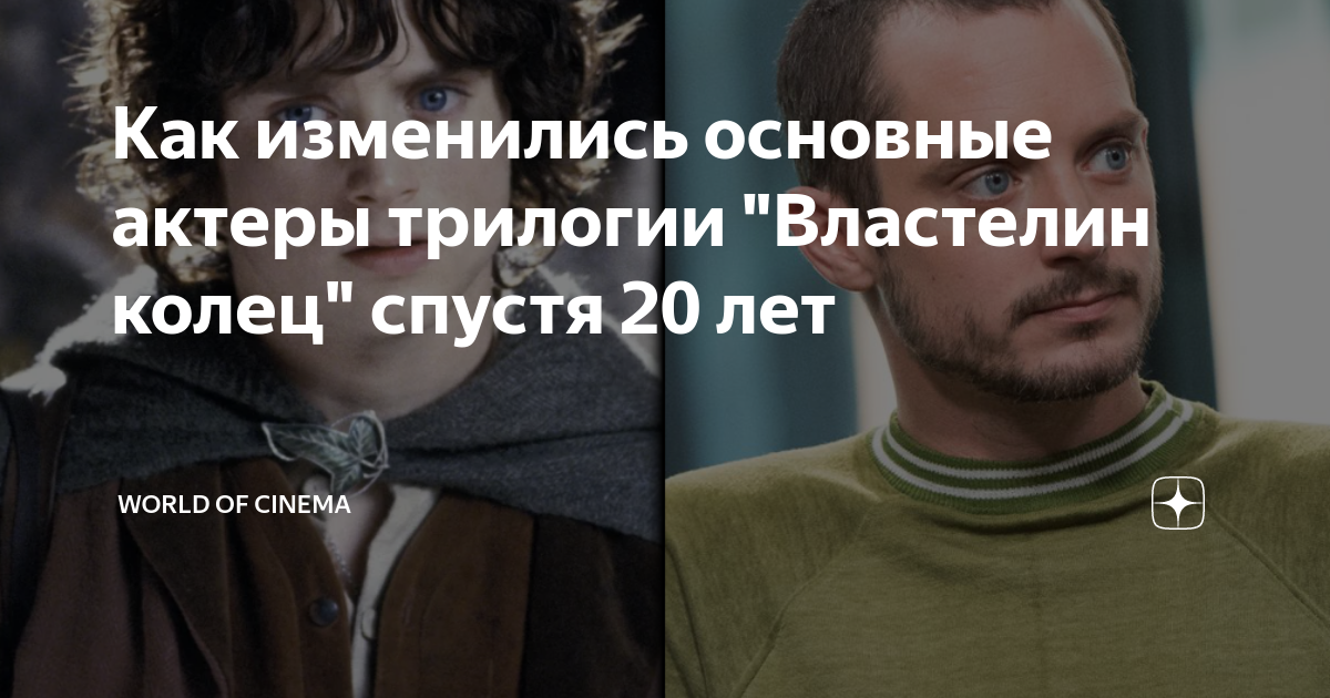 Как изменились основные актеры трилогии "Властелин колец" спустя 20 лет ...