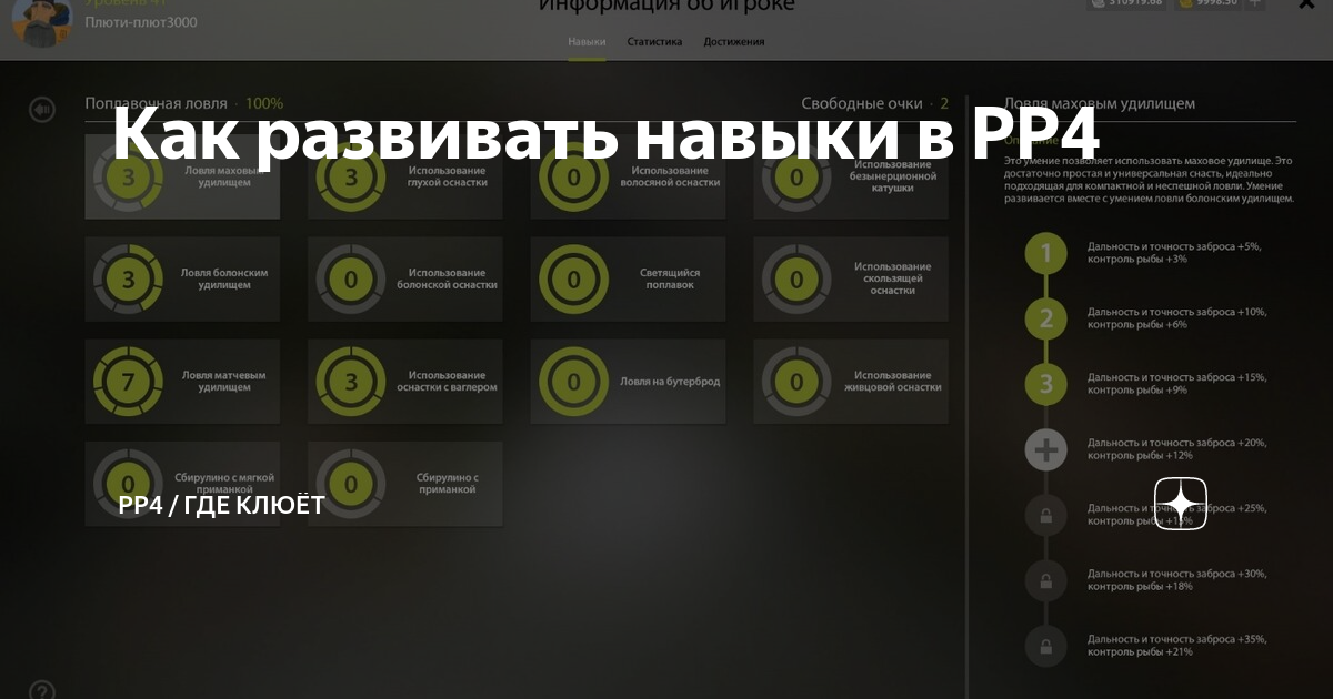 Как развивать навыки в РР4 | РР4 / ГДЕ КЛЮЁТ | Дзен