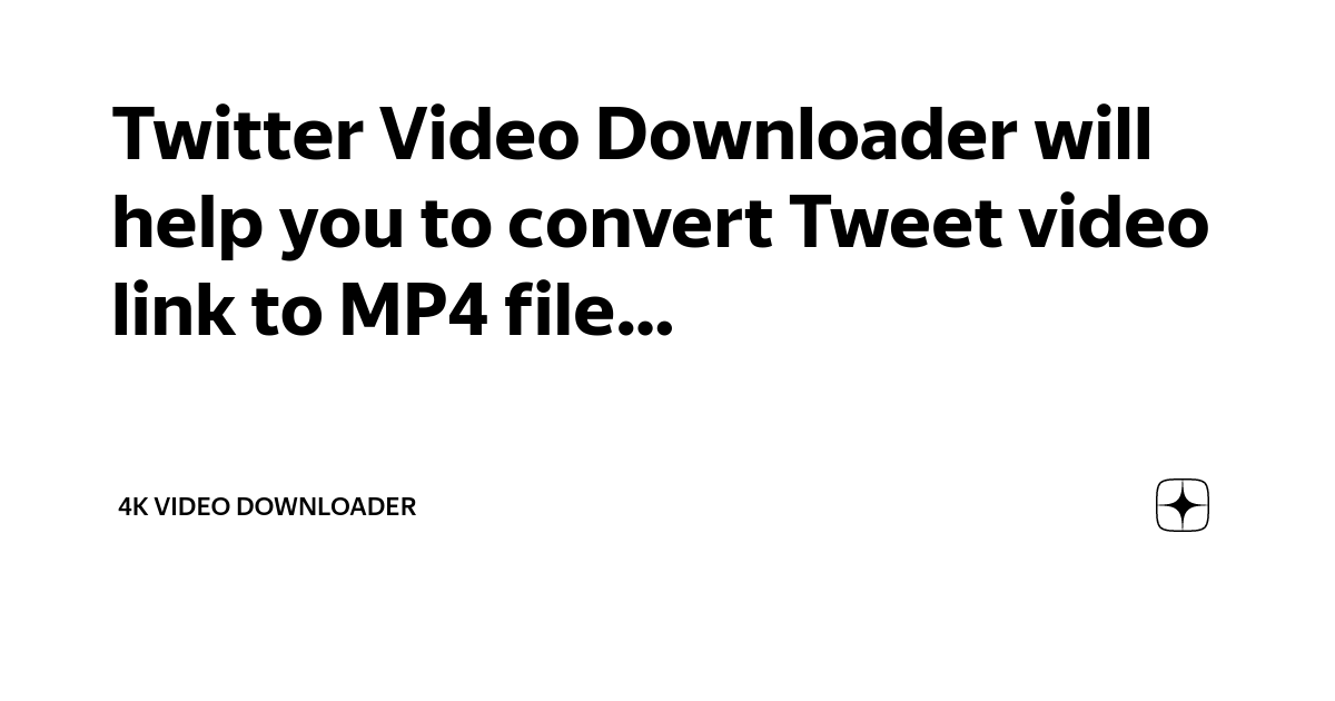 Convert twitter store to mp4