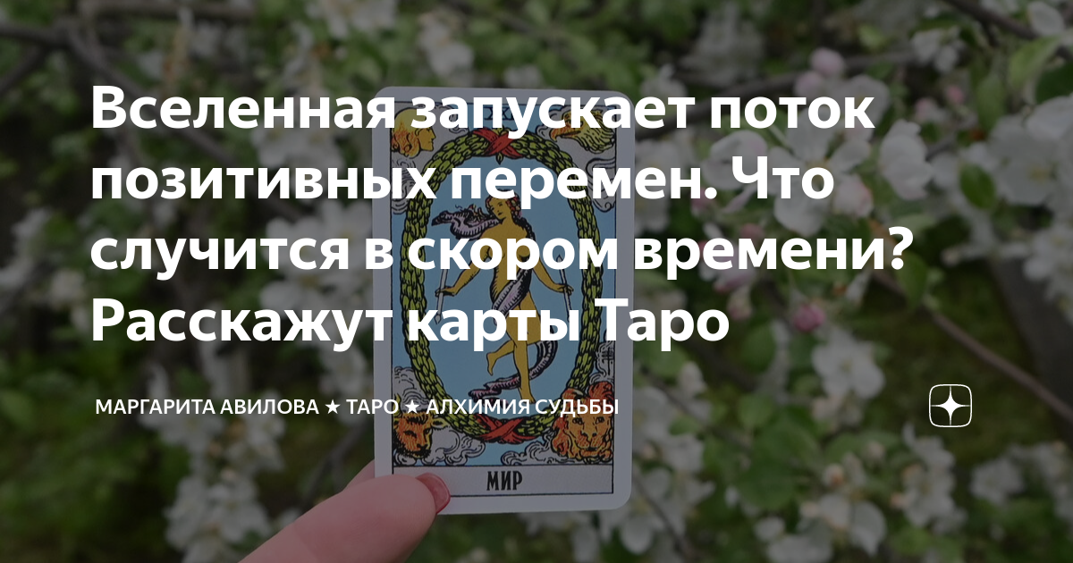 Карта мир таро сроки