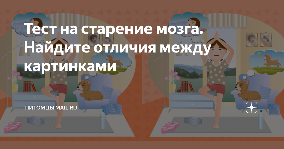 Тест на старение мозга картинки