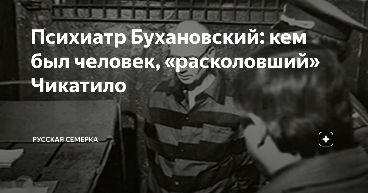 Психиатр Бухановский: кем был человек, «расколовший» Чикатило | Русская ...