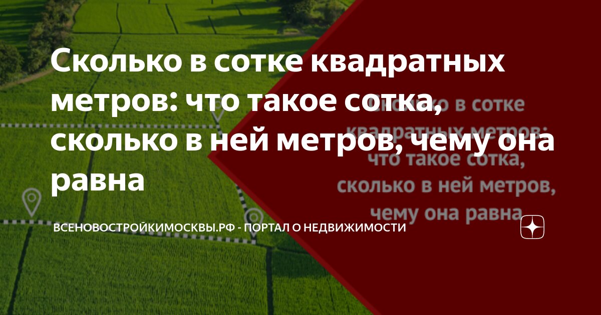 6 соток сколько квадратных метров