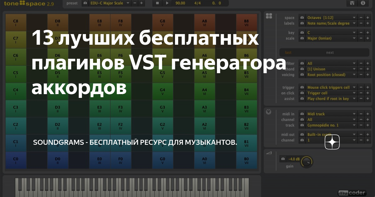 Генератор аккордов vst