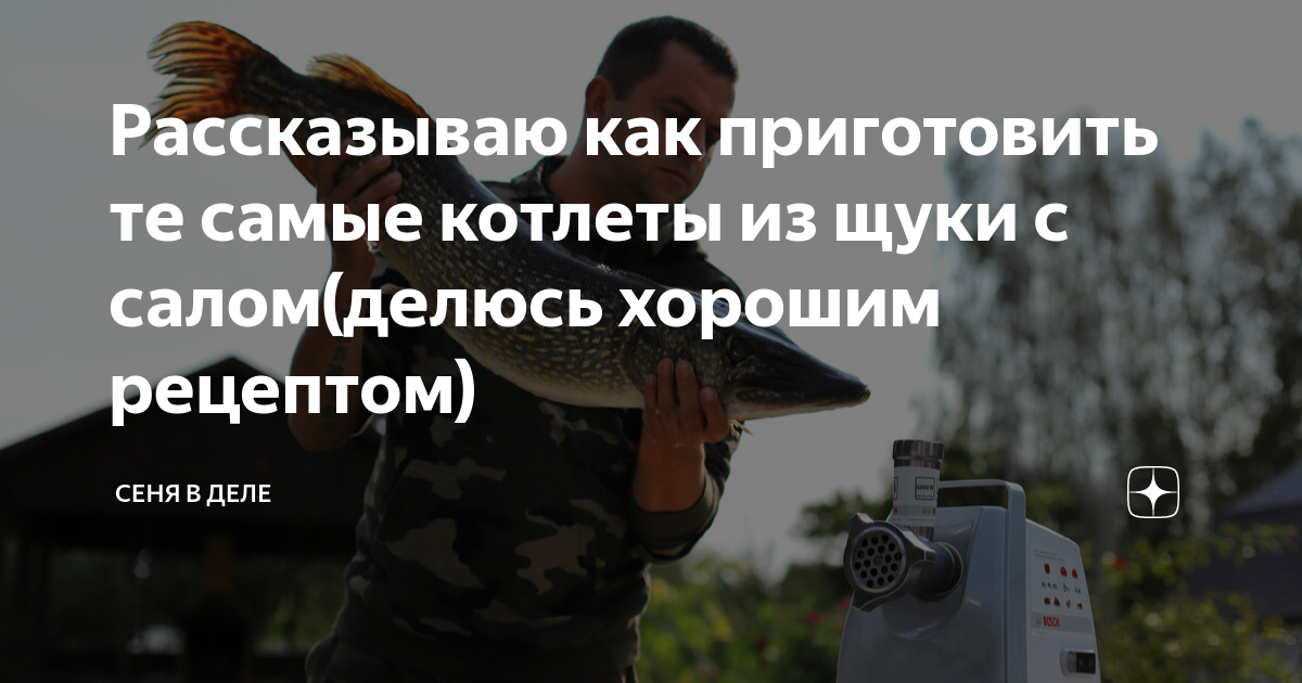 котлеты из щуки с салом видео
