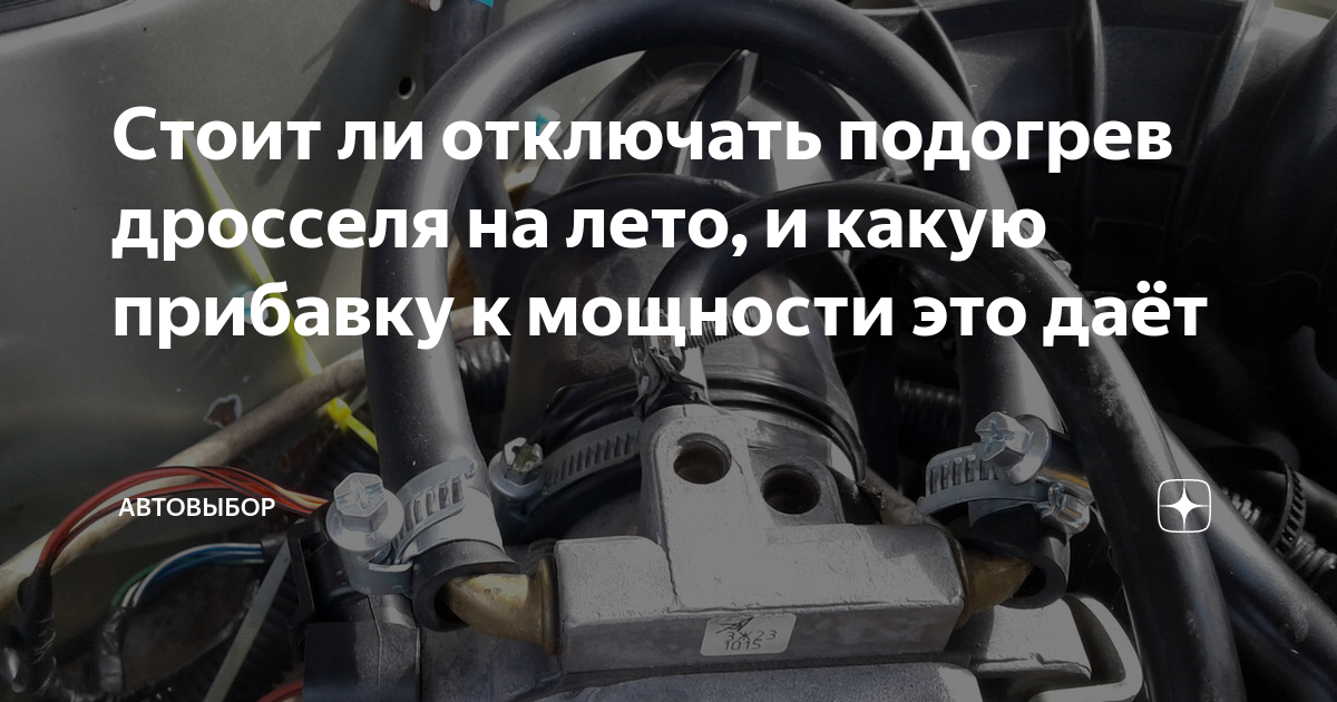 Штуцер подогрева дросселя нексия